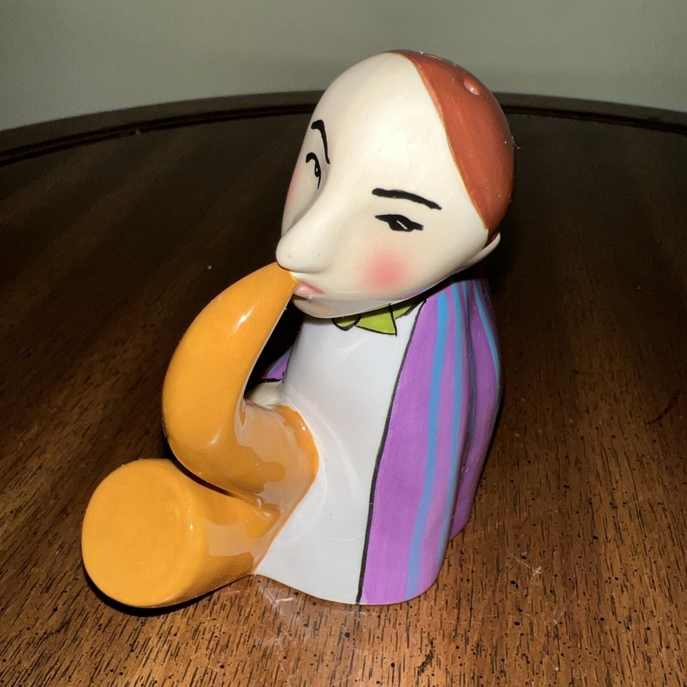 Jazz Musicians Set Of Three Salt & Pepper Shakers ~ Ceramic 4.5" - Picture 5 of 14